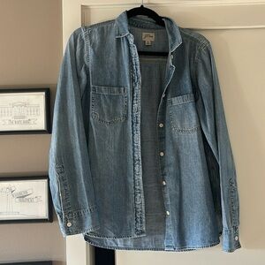 J crew chambray button down